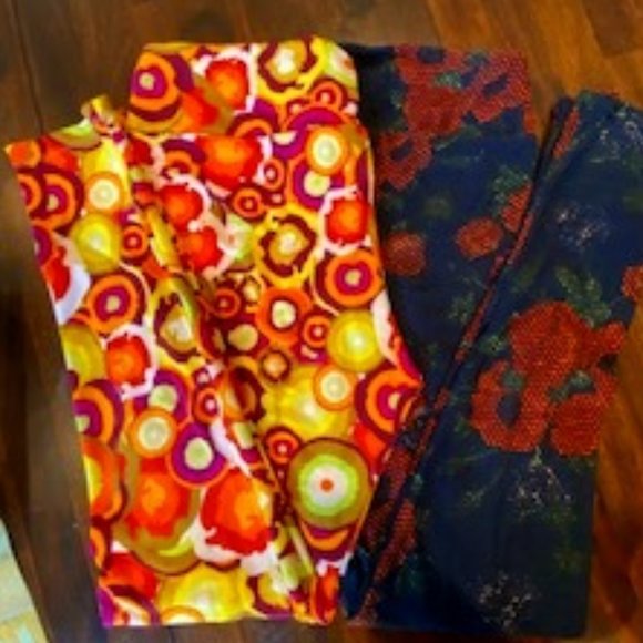 2 LuLaRoe LEGGING BUNDLE TALL AND CURVY
